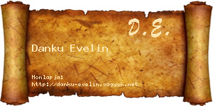 Danku Evelin névjegykártya